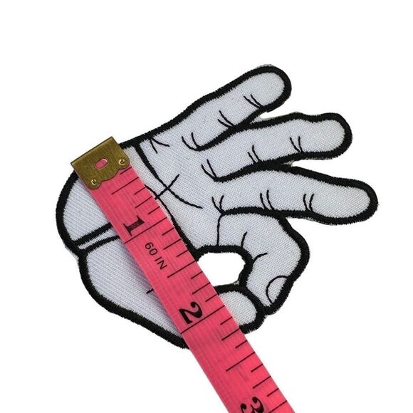 OK Okay Hand Sign Embroidered Patch - Picture 3 of 4